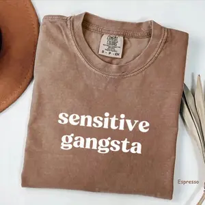 Comfort Colors Sensitive Gangsta T-Shirt, Amaya Papaya Quote Meme Tee, Sensitive Gangster Love Saying Island Tee, Trendy Gift for Women, For Woman - TrendWear USA