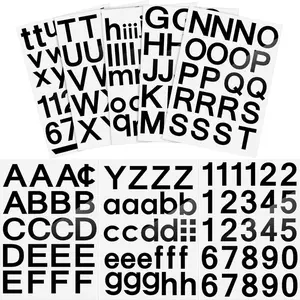 8/16/24 Sheets Vinyl letter stickers, self-adhesive mailbox letters and numbers, used for scrapbooks, crafts, bulletin boards, classrooms, school supplies