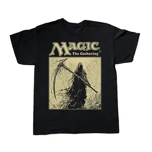 MAGIC THE GATHERING GRIM REAPER BLACK T-SHIRT