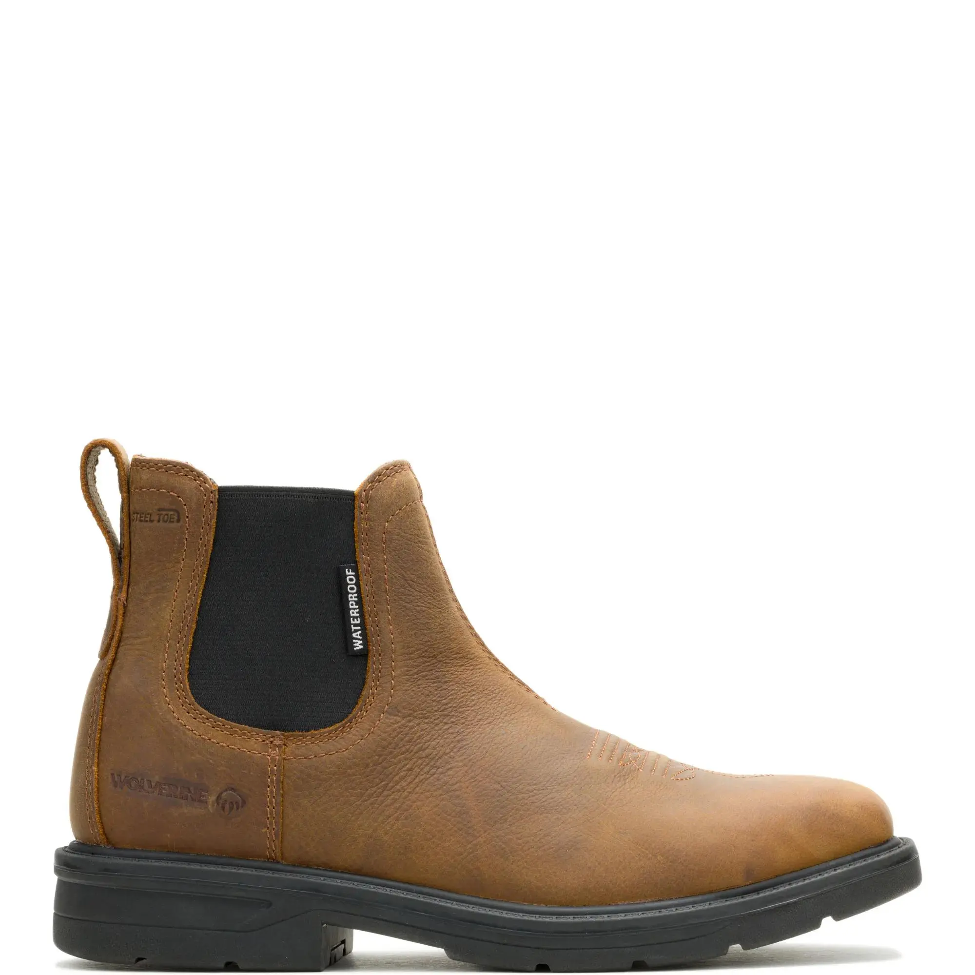 Wolverine Men's Rancher Level Chelsea Slip-On Steel-Toe Work Boot