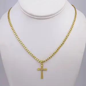 Cadenas Cadenas & Colgantes/ Chain W/Pendants / 14K Real Color/ Zircon Stone/ 3mmx45cm// SET973