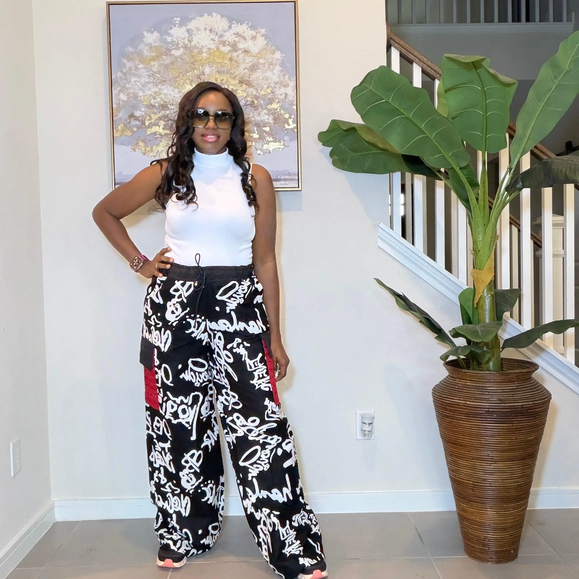 Ankara Cargo Trousers, Ankara Wide-Leg Trousers