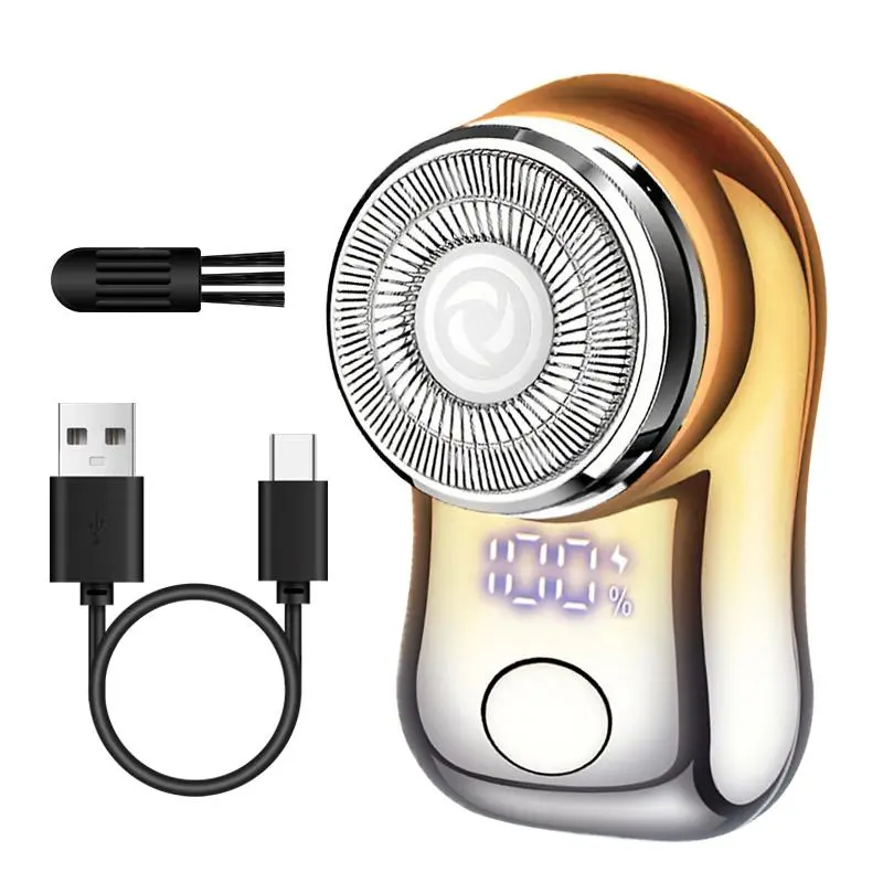 Rechargeable Electric Hair Trimmer, Mini Portable Wireless Painless Hair Removal Tool with Smart LED Display, Perfect Gift for Women & Men, Rechargeable Shaver Machine, Cordless Portable Shaver, Travel Shaver