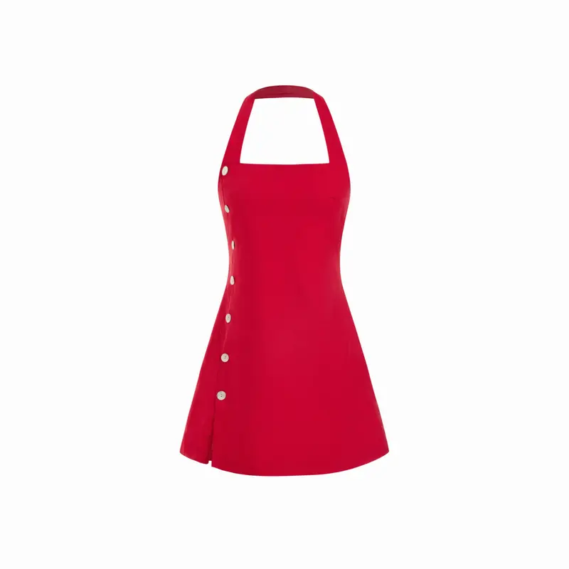 Linen blend mini dress asos - TikTok Shop
