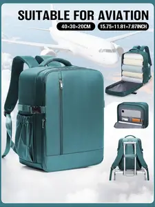 Ryanair 40x30x20cm Travel Backpack, Airline Approved Carry-On Luggage,  Under Seat Cabin Bag, Hiking Backpack, Tsa Certified Laptop Case, Casual Daypack, Laptop Compartment Backpack