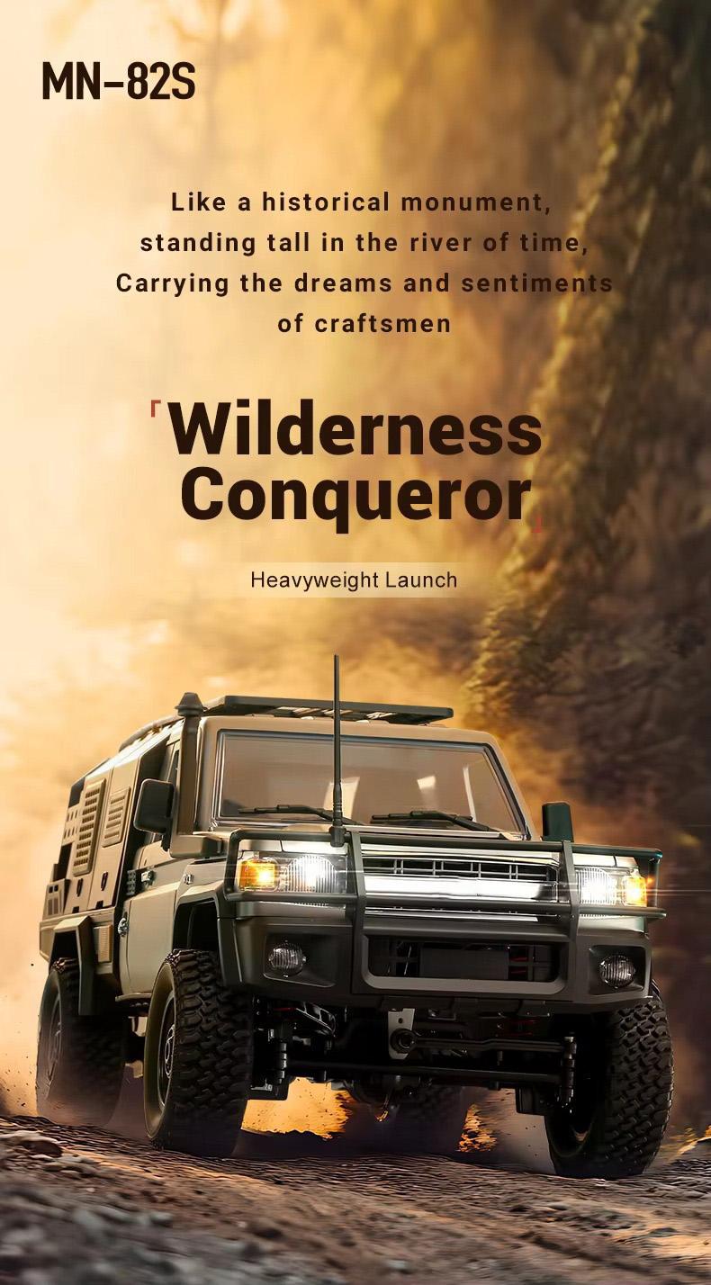 1/12 Scale 4WD RC Crawler, RTR Off-Road Remote Control Car with 2 1200mAh Batteries, Hobby Grade Toy Vehicle, Outdoor Toys for Boys and Girls