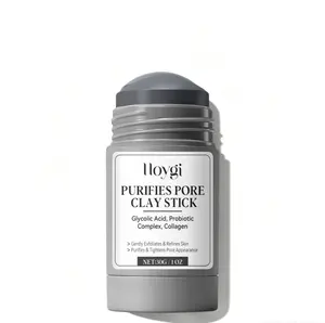 Pore Clay Stick Cleansing Blackhead Remover Face Mask Stick with Natural Clay Gentle Exfoliating Smoothing Skin Non-Drying Skincare Facial