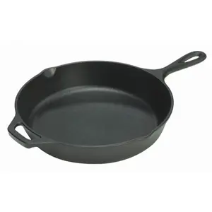 212 MAIN Lodge 10.25in. Cast Iron Skillet with Assist Handle (L8SK3) - Sturdy Metal Cookware with Natural Finish, Mold-Resistant Design