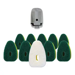 Smilyeez No-Plastic Sponge Refill for Scotch-Brite's Dishwand Refill 10 Pack with Adapter