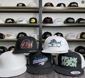 2025 Mystery Hat Box – 5 -15 Random Flat Brim Trucker Hats – Surprise Gift Birthdays, & Challenges