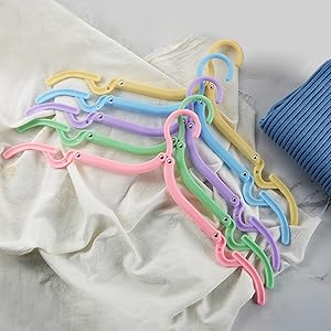 12pcs Travel Folding Hanger Household Multifunctional Portable Hanger Organiser Plastic Laundry Hanging