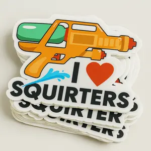 I Love Squirters Funny Adult Vinyl Sticker - Waterproof, UV Resistant, Durable (3-Pack)