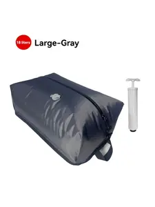 Vacuum Compression Bag with Manual Pump, Portable Clothes Storage Bag, Space-Saving 30%, Reusable Airtight Bag, Nylon Tpu Luggage Organizer