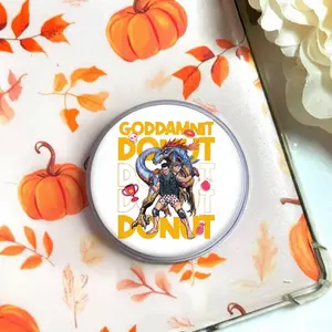 Princess Donut & Mongo Dungeon Crawler Carl Phone Grip, Aesthetic Mongo Is Appalled Magsafe Kickstand, Trendy Royal Court Bookish Fan Gift