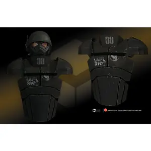 Combat Armor Shoulders & Torso With Helmet 3D Prop – Mystery Makers | FDM Cosplay