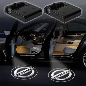 2pcs Car Door Welcome Light LED HD Projector Lamp, Led Step Lights,courtesy Lights for Nissan Almera,qashqai,x-Trail,altima>note,tiida,patrol