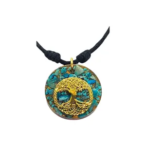 Charms & Pendants Orgonite/ EMF SHIELDING Tree of life made with Turquoise