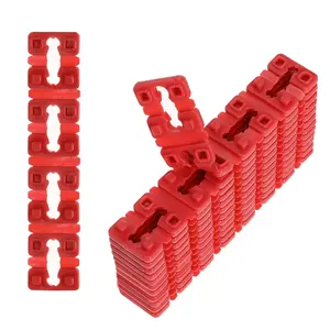 48 PCS Outlet Spacers for Electrical Box, Non-Conductive Receptacle Spacers for Fixing Loose or Recessed Outlets, Stackable Plastic Socket Shims for Switch Alignment and Leveling (12 Strips)