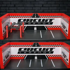 garage  hotwheels scale : scale garage diorama