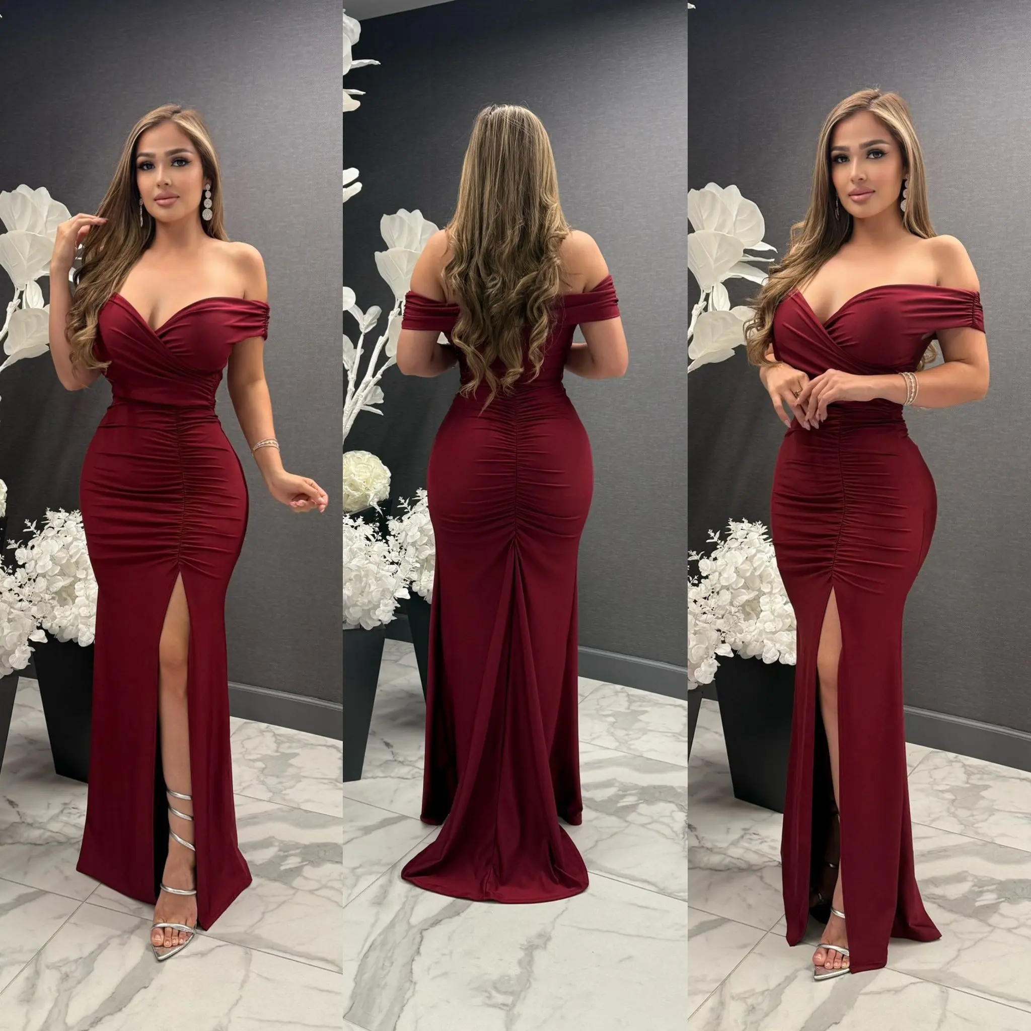 Women's Julissa Long Formal Dress - Elegant V-Neckline, Sleeveless Style,  Soft Stretchy Fabric, Comfortable Fit for Formal Wear - TikTok Shop