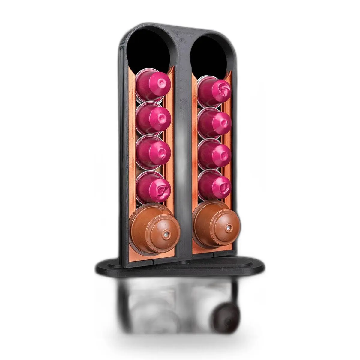 Coffee Pod Holder Tower - Rotating Capsule Organizer for Kitchen Counter and Coffee Bar