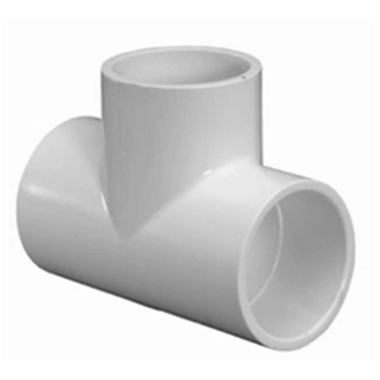 Lasco PV401050 5 in. Socket Bullhead Tee, with O-Rings, ASTM D-1784 Compliant, NSF/ANSI Standard 61 Certified, Schedule 40, for Drinking Water System Components, Socket Type Poly Vinyl Chloride