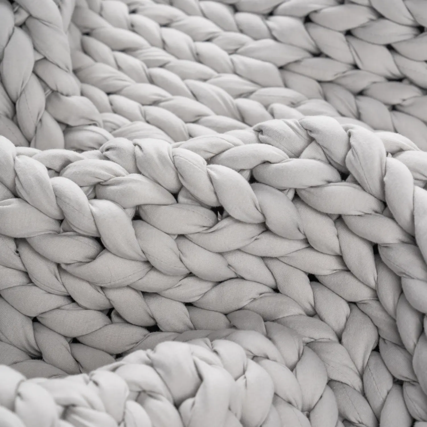 The Cuddler Hand-Knit Weighted Blanket | Fog The Cuddler Hand-Knit Weighted Blanket | Fog