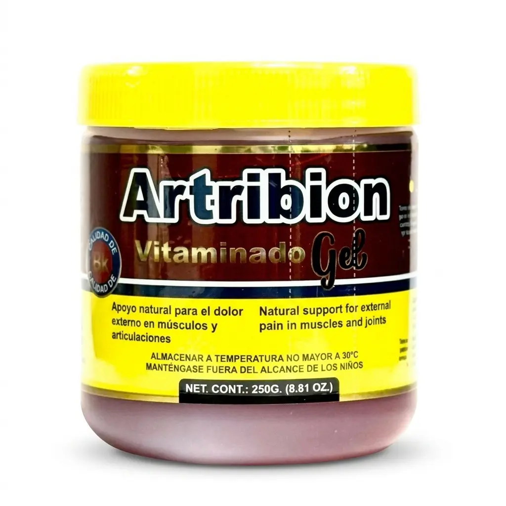 Arribion  Gel Vitaminado 250 gramos - Natural Formula for Pain Relief & Muscle Support -Solution for Bathroom & Fitness