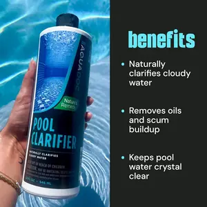 Ultimate Natural Pool Clarifier - an Eco-Friendly Way to get Clear Pool Water by Removing Cloudy Pool Water - AquaDoc Natural Pool Chemicals