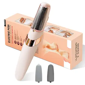 Electric Feet File Pedicure Grinder – Painless & Professional Pedicure Tool with 2 Roller HeadsSmooth Feet at Home