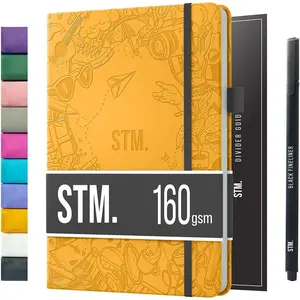 Dotted Journal Dot Grid Notebook | A5 Daily Journaling Notebooks for Personal Writing, Work, Women | 160gsm Thick Paper, Hard cover, Lay Flat Binding | 5x7 Journals Cuaderno Libretas de apuntes