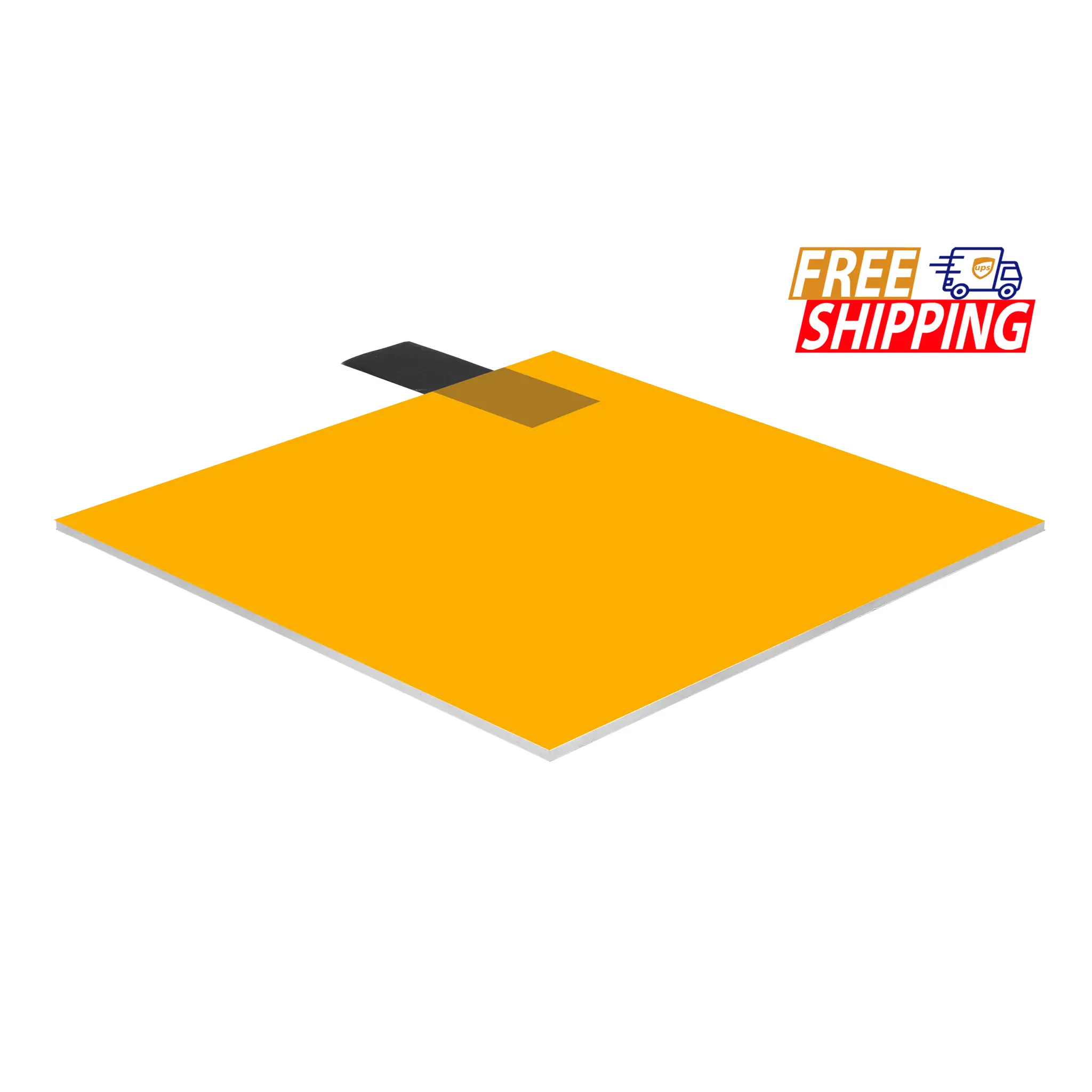 Acrylic Sheet - Orange Fluorescent - 1/4 inch thick