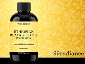 Ethiopian Black Seed Oil 4oz – High Potency (2.5% Thymoquinone), Cold Pressed Nigella Sativa | Premium Food-Grade Culinary & Wellness Oil