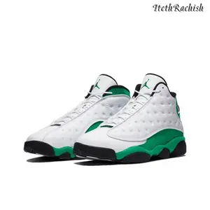 Retro lucky green fashionable classic sports shoes, outdoor running shoes, comfortable basketball shoes