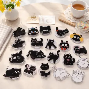 Cute Black Cat MagSafe Phone Grip Collection, Adorable Cat Magnetic Griptok, Kawaii Animal Phone Holder, Cat Lover Gifts