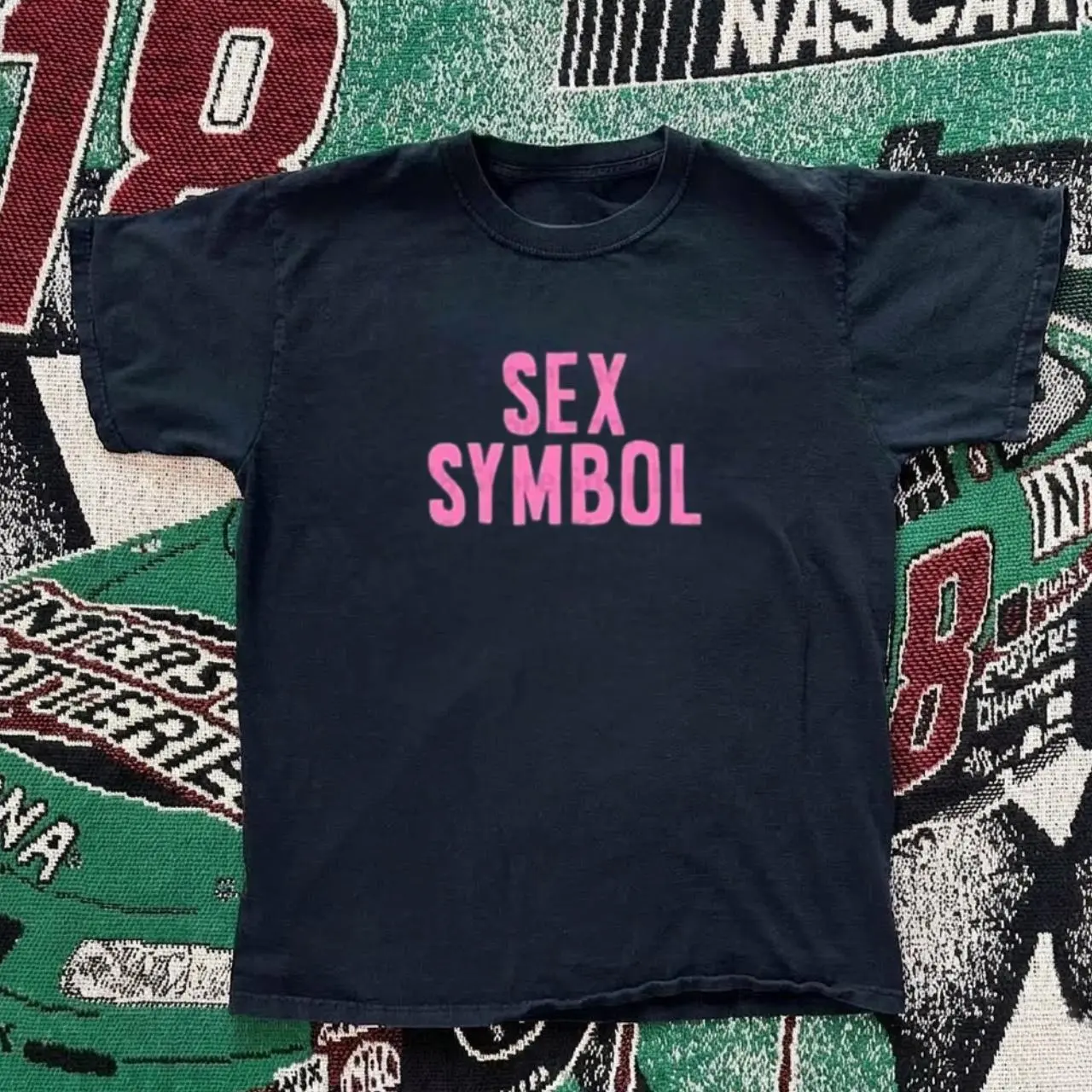 Gildan women’s black T-shirt, sex symbol graphic tee T-shirt
