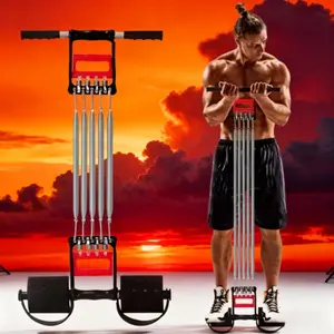 Multifunctional Spring Step Pull Rope, Adjustable Fitness Tensioner, Arm and Chest Muscle Exercise, Gym Workout Equipment