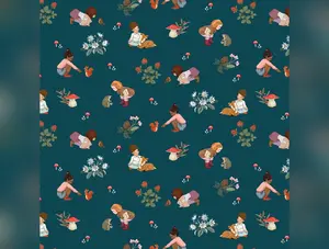 Midnight Forest - Forest Play Spruce by Belle & Boo for Michael Miller