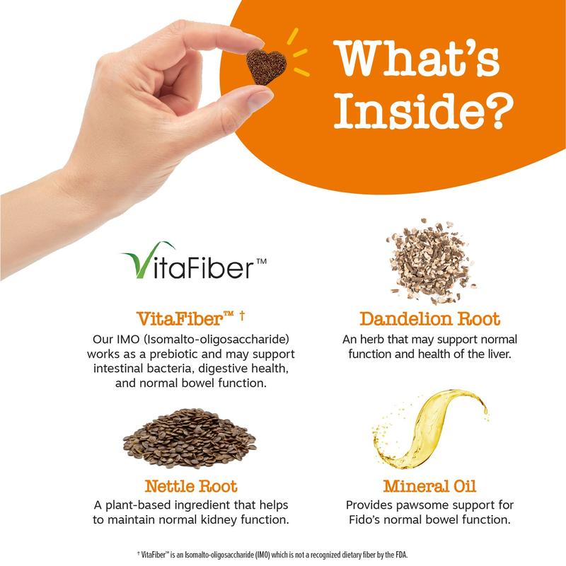 Zesty Paws Scoot Away Bites™ for Dogs Feeding - 90 Soft Chews with VitaFiber & Mineral Oil for Gut Health & Bowel Function Support