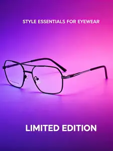 New 2026 Men's Fashion Retro Dual Beam Business Metal Frame Glasses, Stylish Vintage Design, Perfect for Professional Use