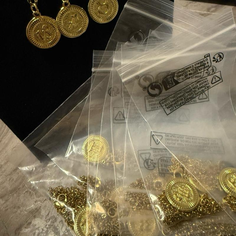 Yellow Gold Stainless Steel Zodiac Sign Necklace - Gold Chain with Coin Charms for Zodiac Lovers