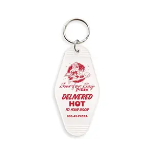 Surfer Boy Pizza Motel Keychain