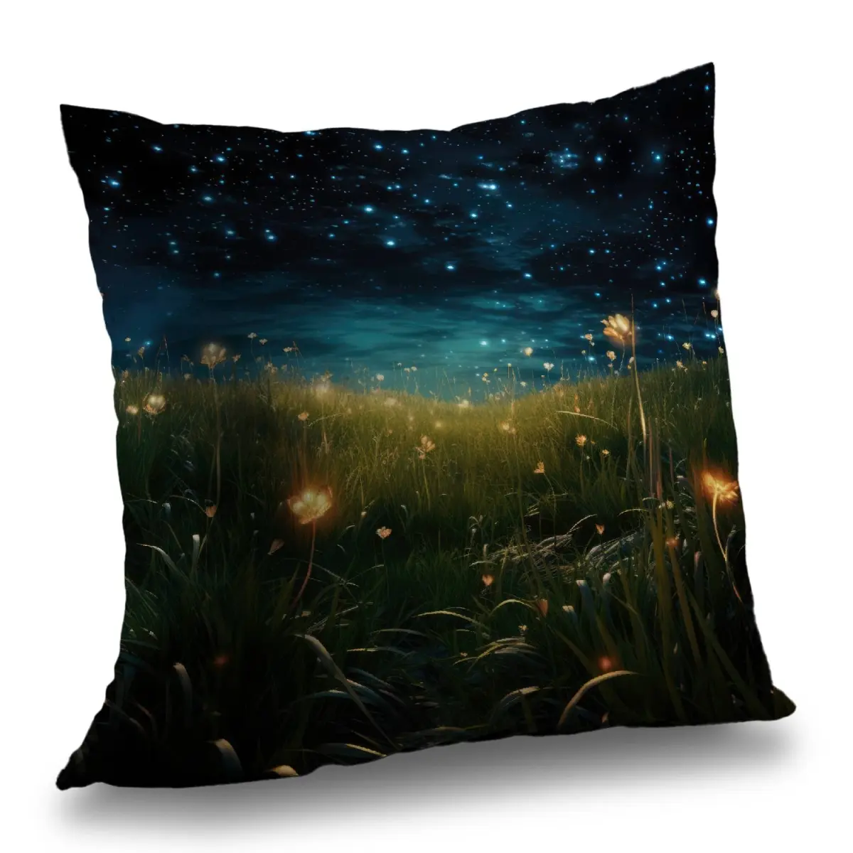 MWW C1PT16164Y3ADD 16 x 16 in. The Night Sky Blue Polyester Twill Throw Pillow - Home Decor Insert