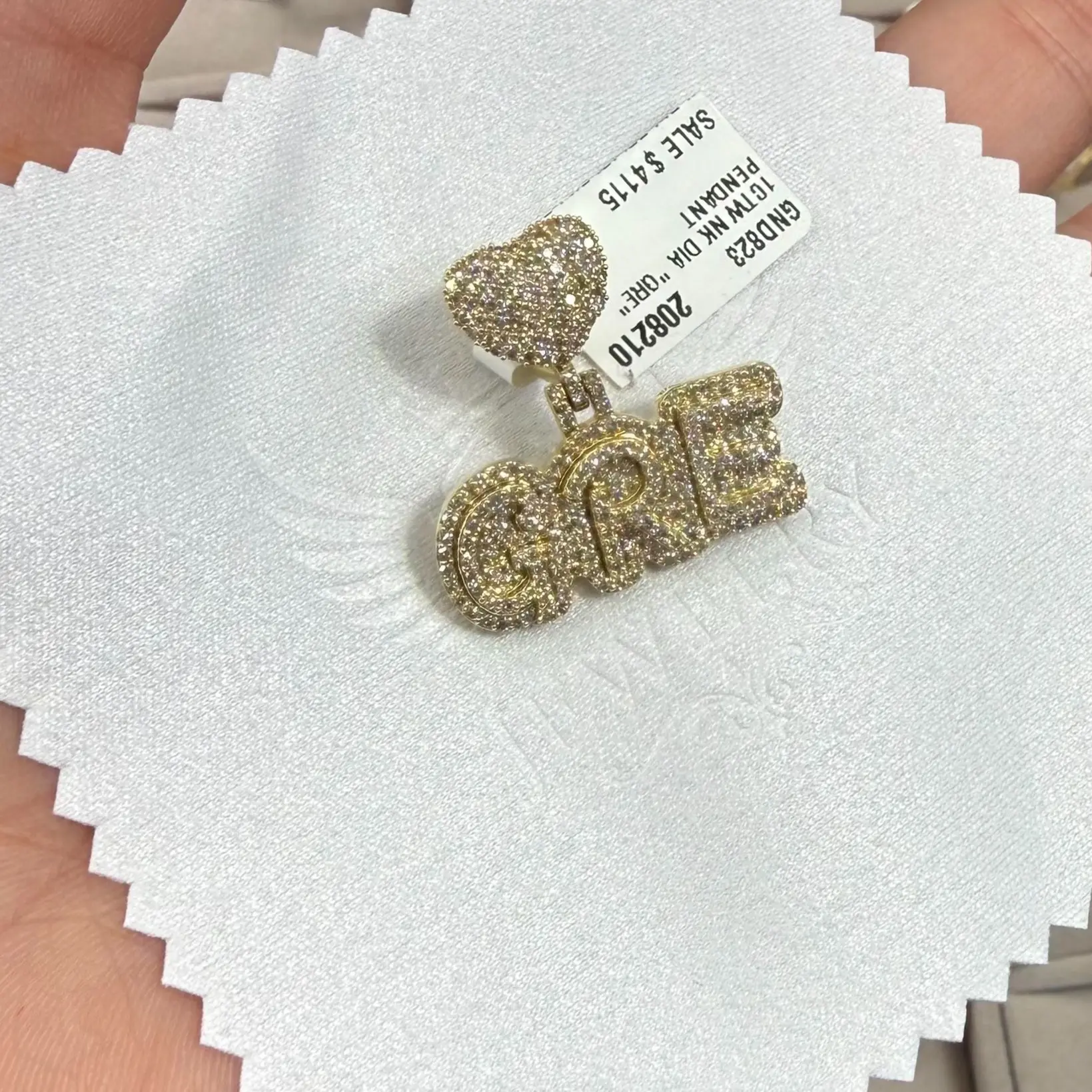NOMBRES PERSONALIZADOS DIAMANTES NATURALES ORO 10K