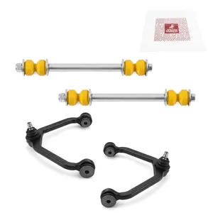 4 PC Front Upper Control Arm and Front Stabilizer Bar Link Kit GDX  97450MT