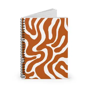 University Inspired Spiral Notebook - Ruled Line Texas Orange and White