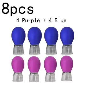 8-Piece Mini Facial Massage Tool Set, Manual Acupressure Cups for Face Lifting, Reusable Relaxation Device, No Battery Required