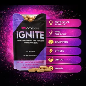 LadyBoss IGNITE Women's Daily Vitality Blend - Hormone Support, Energy & Mood Supplement, 60 Capsules
