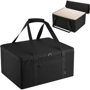 Stacking Game Carry Bag Compatible with Giant Tumble Tower Block, Portable Storage Bag for 60 Pcs Large Tumbling Timber, Carrying Case for Outdoor Yard Game (Blocks Not Included)