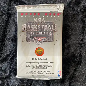 One Pack of 1992-93 Upper Deck High Series NBA Basketball Trading Cards